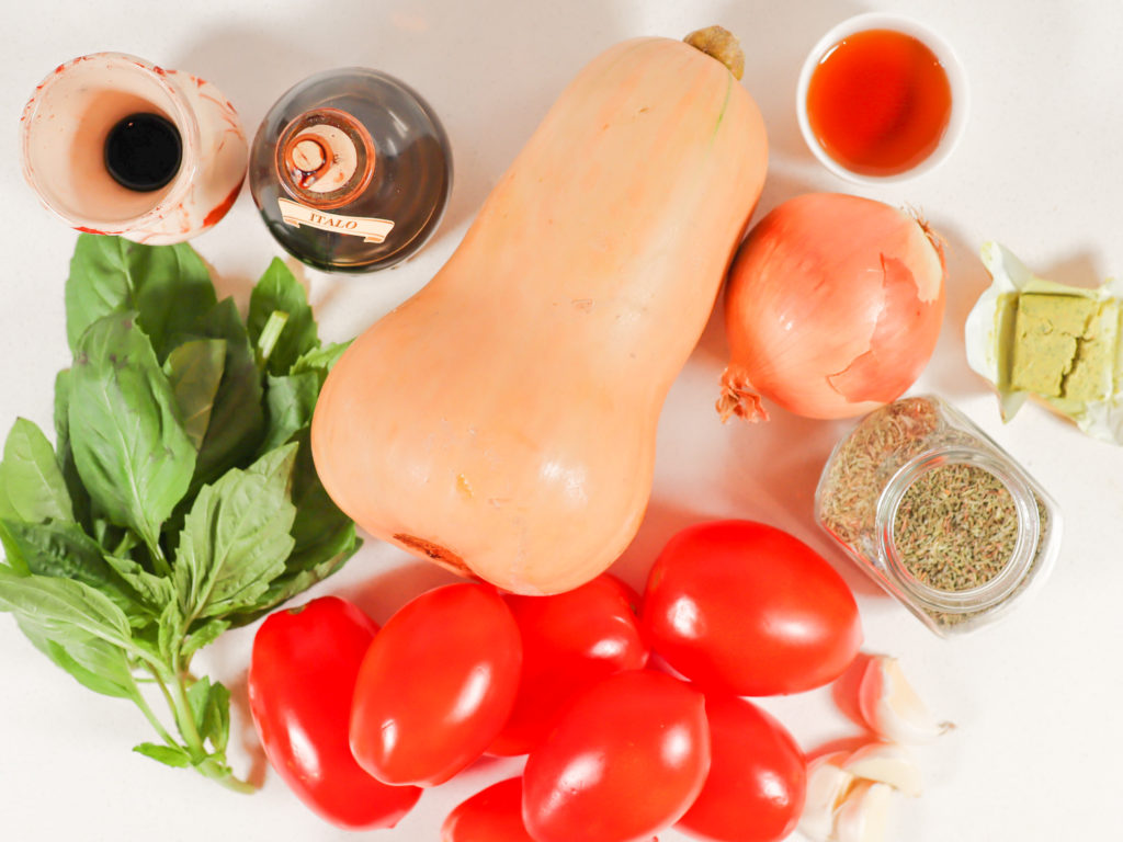 Butternut Basil Tomato Soup Ingredients