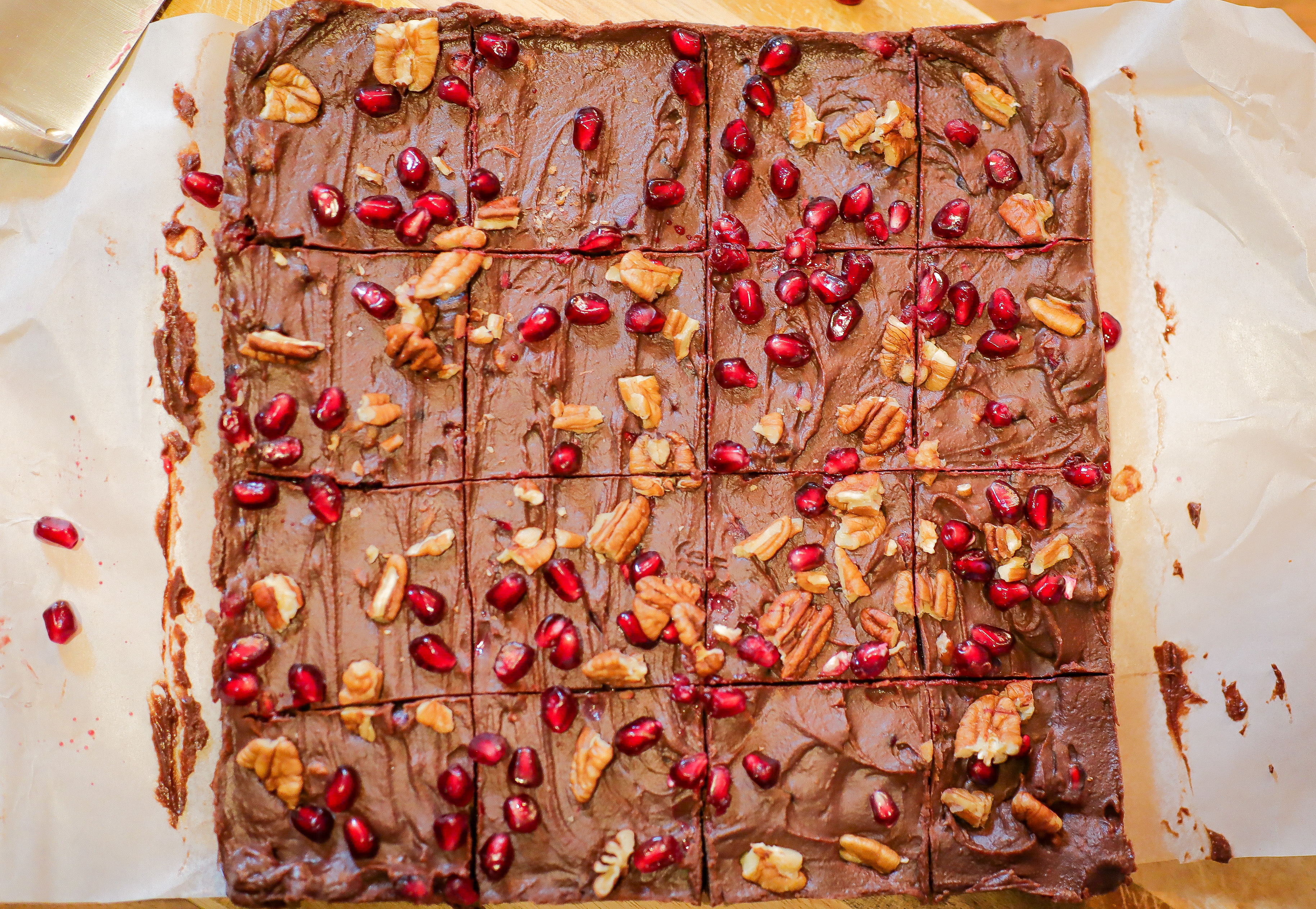 Pomegranate Pecan Fudge