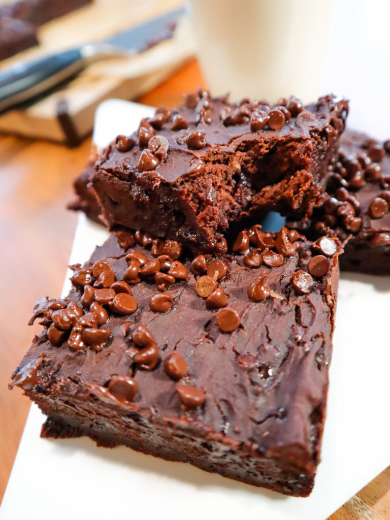 plate of brownies