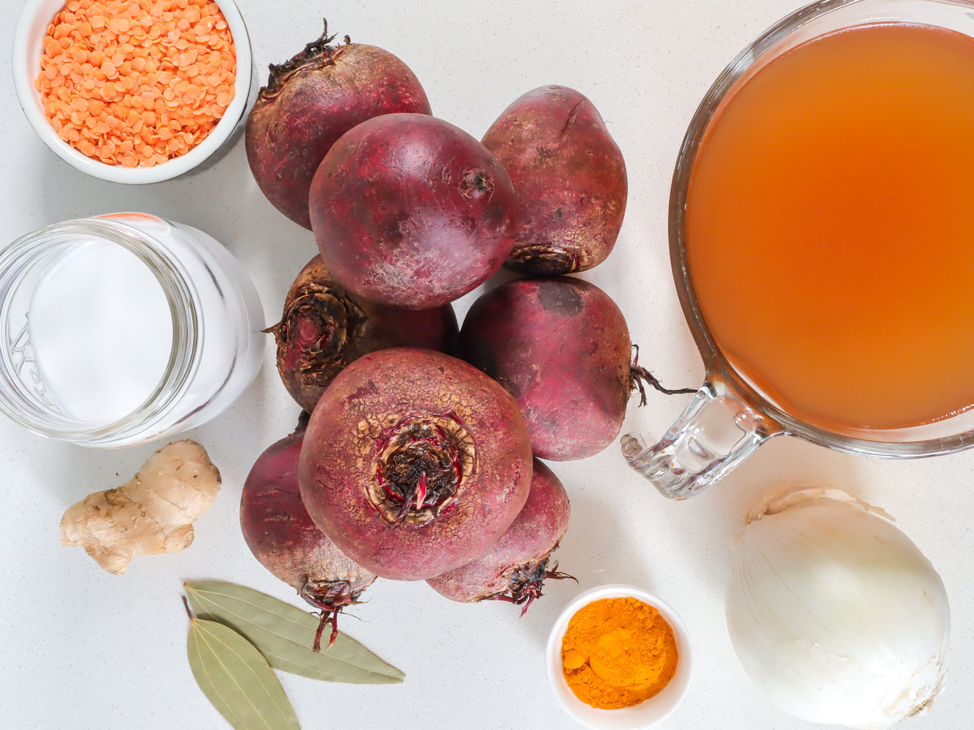 instant pot beet, turmeric & ginger soup