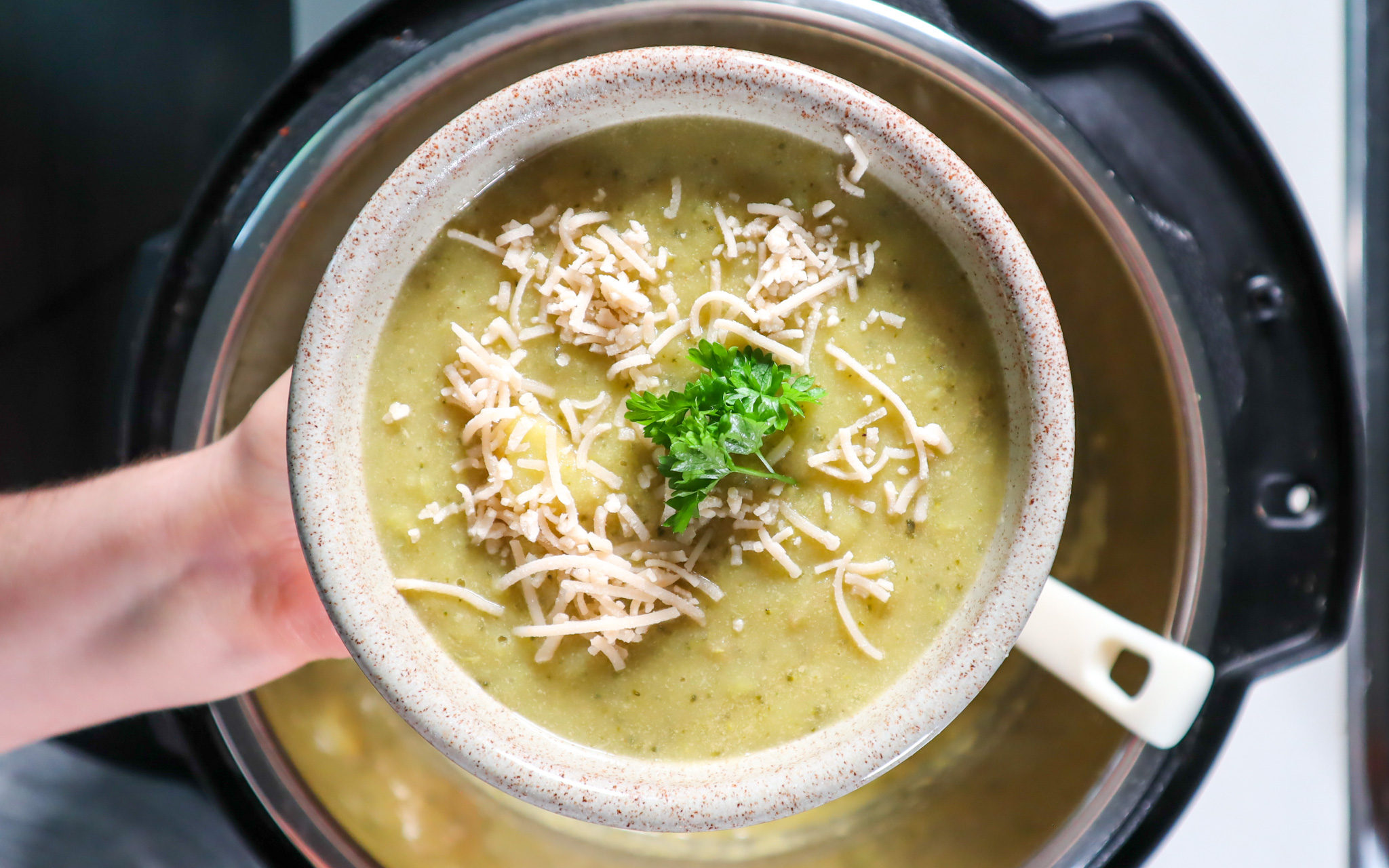 vegan broccoli cheese soup